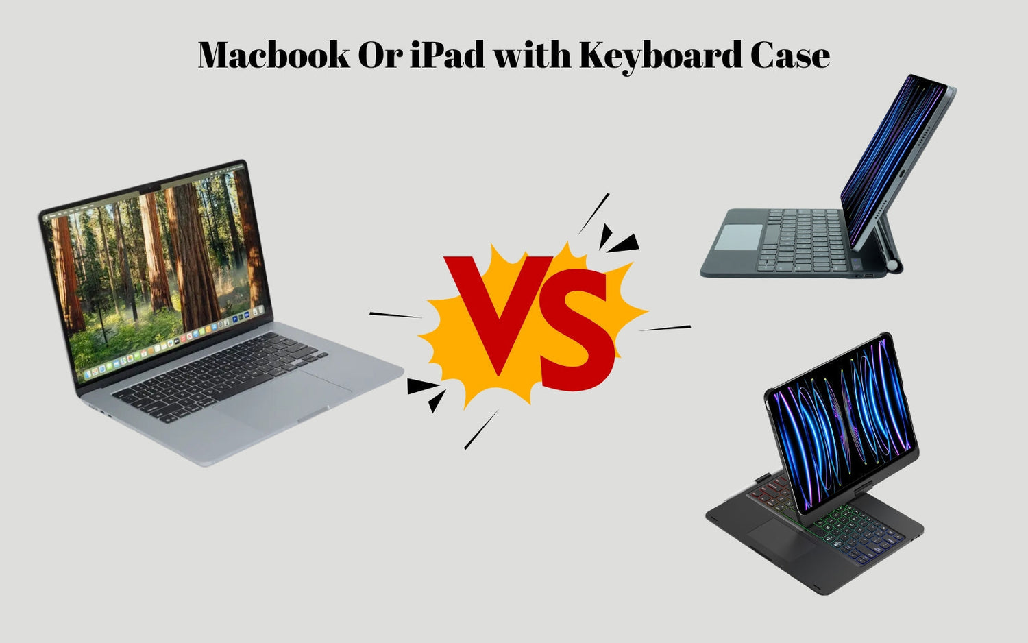 KIBO Magic iPad Keyboard Case vs Traditional Laptops