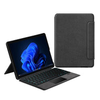 Microsoft Surface Go 1/2/3/4 - PU Leather Flip Cover Smart Bluetooth Touch Keyboard Case - KIBO