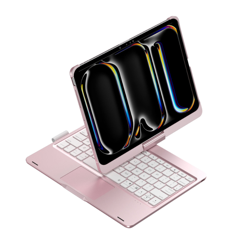 360 Degree Rotating Wireless Touchpad Keyboard Cover Case for iPad 7/8/9 10.2'' 7/8/9th Gen 2019/2020/2021 - KIBO