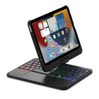 360 Degree Rotating Wireless Touchpad Keyboard Cover Case for iPad Mini 6/7 8.3'' 6/7th Gen 2021/2024 - KIBO