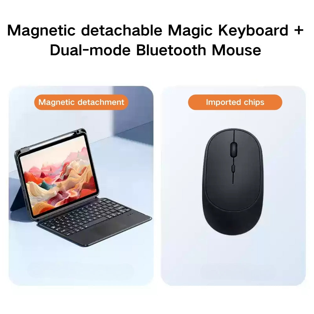 Magnetic Detachable Backlit  Wireless Keyboard Case for Lenovo Tab M11 11.0" 2024 (TB-330XU/330FU) - KIBO