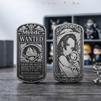One Piece Luffy Titanium Alloy Three-Tone Push-Plate Fidget Toy – Stress Relief Finger Gadget