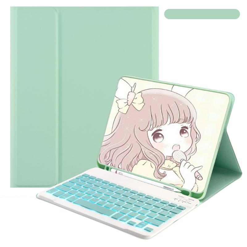 Detachable Wireless Bluetooth Keyboard Cover Case with Backlit for Apple iPad Pro 12.9" 3rd/4/5/6th & Air 13” M2/M3 (2024/2025) - KIBO