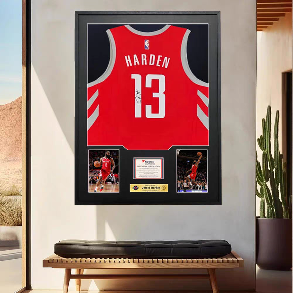 James Harden Houston Rockets Framed Jersey Display – Facsimile Signature Edition - i-Station Mobile Phone & Electronic Device Repair and Accessories