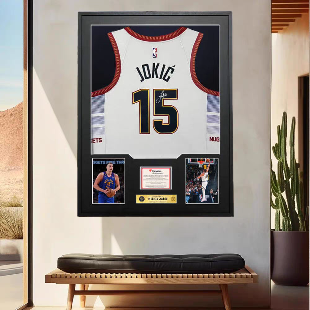Nikola Jokić Denver Nuggets Framed Jersey Display – Facsimile Signature Edition - i-Station Mobile Phone & Electronic Device Repair and Accessories
