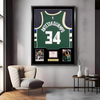 Giannis Antetokounmpo Milwaukee Bucks Framed Jersey Display – Facsimile Signature Edition - i-Station Mobile Phone & Electronic Device Repair and Accessories