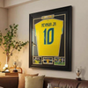 Neymar Brazil Framed Jersey Display (60×80cm) – Facsimile Signature Edition - i-Station Mobile Phone & Electronic Device Repair and Accessories