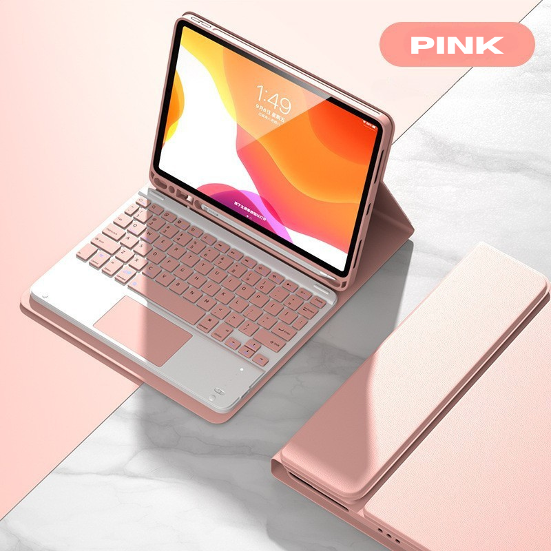 Detachable Wireless Bluetooth Keyboard Cover Case with Backlit for Apple iPad Pro 11-inch M4 (2024) - KIBO