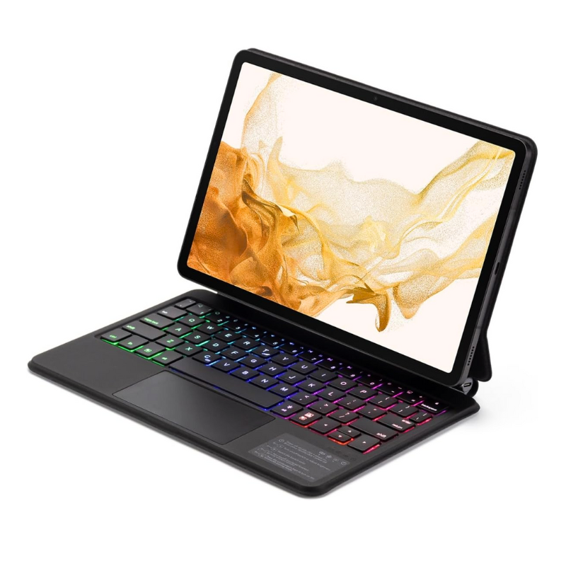 Magnetic Magic Suspension Floating Trackpad Wireless Keyboard Case for Samsung Galaxy Tab S7 & S8 & S9 & S9 FE & S10 FE 11" - KIBO