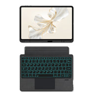 Magnetic Detachable Smart Touch RGB Backlit Pen Slot Keyboard Case for Samsung Galaxy Tab S7 Plus & S8 Plus & S7 FE 12.4" - KIBO