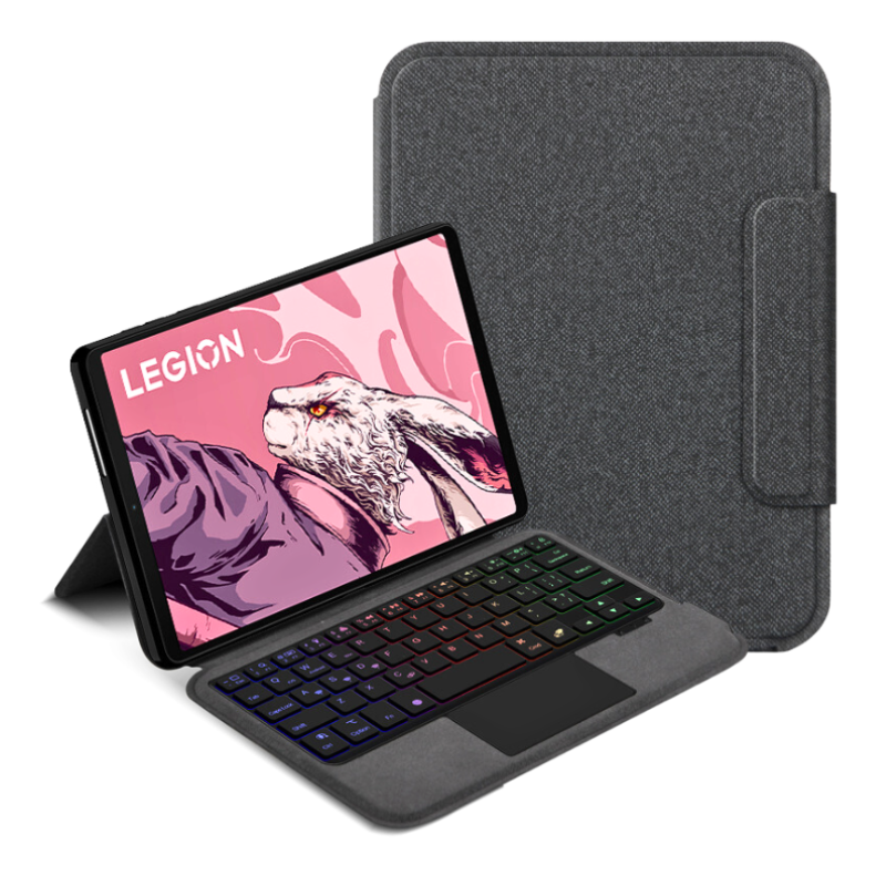Lenovo Tab Legion Y700 8.8" inch (2022/2023/2025) - Black Magnetic Flip Bluetooth Keyboard Case With Backlight and TouchPad - KIBO