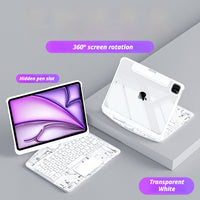 Apple iPad Pro 12.9-inch 3rd/4/5/6th Gen (2018/2020/2021/2022) - 180 Degree Rotation Magic Cyberpunk Style Transparent Keyboard Case