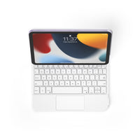 Apple iPad Mini 8.3'' 6/7th Gen (2021/2024) - Easy-Set Floating Cantilever Stand Precision Multi-Touch Trackpad Smart Wireless Keyboard Case With Backlit Keys - KIBO