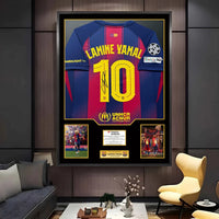 Lamine Yamal FC Barcelona Framed Jersey Display (60×80cm) – Facsimile Signature Edition - i-Station Mobile Phone & Electronic Device Repair and Accessories