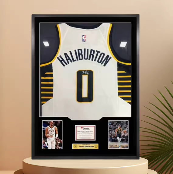 Tyrese Haliburton Indiana Pacers Framed Jersey Display (60×80cm) – Facsimile Signature Edition - i-Station Mobile Phone & Electronic Device Repair and Accessories