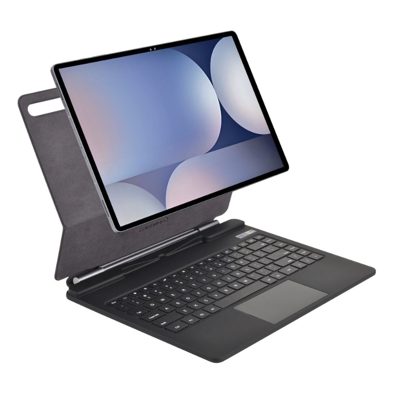 [With Touchpad][Magic Keybord] Samsung Galaxy Tab S10 FE Plus 13.1" (2025) Smart Multi-Touch Trackpad Magnetic Wireless Keyboard Case With RGB Backlit - KIBO
