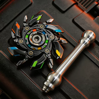 Glow-in-the-Dark EDC Transforming Fidget Spinner – Rotating Stress Relief Toy