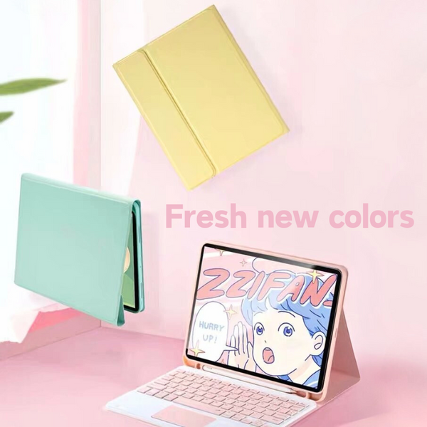 Detachable Wireless Bluetooth Keyboard Cover Case with Backlit for Apple iPad Pro 11-inch M4 (2024) - KIBO